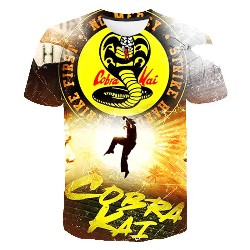 Men Women Children Summer Short Sleeve Cobra Kai Fashion 3D Printed T-shirt Casual Boy Girl Kids Streetwear Cool Tops Tee
Men Women Children Summer Short Sleeve Cobra Kai Fashion 3D Printed T-shirt Casual Boy Girl Kids Streetwear Cool Tops Tee