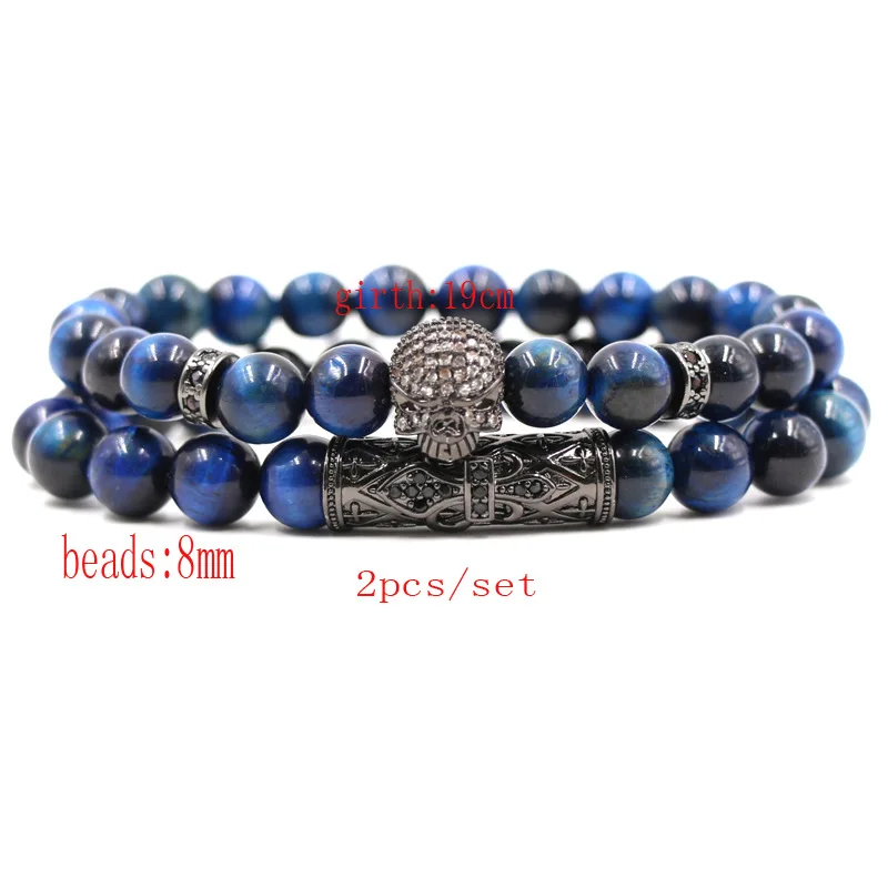 Браслет с бусинами тигровый глаз для мужчин и женщин, Популярные Эластичные микро-вставки из натурального камня синего цвета с изогнутой тр... 
Браслет с бусинами тигровый глаз для мужчин и женщин, Популярные Эластичные микро-вставки из натурального камня синего цвета с изогнутой тр...