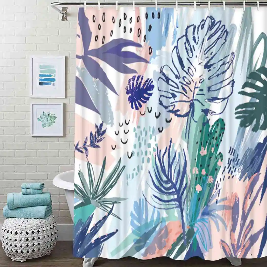 Watercolor Floral Plant Shower Curtain Art Shower Curtain Waterproof Fabric For Bathroom Decor Shower Curtains Set With Hooks
Watercolor Floral Plant Shower Curtain Art Shower Curtain Waterproof Fabric For Bathroom Decor Shower Curtains Set With Hooks