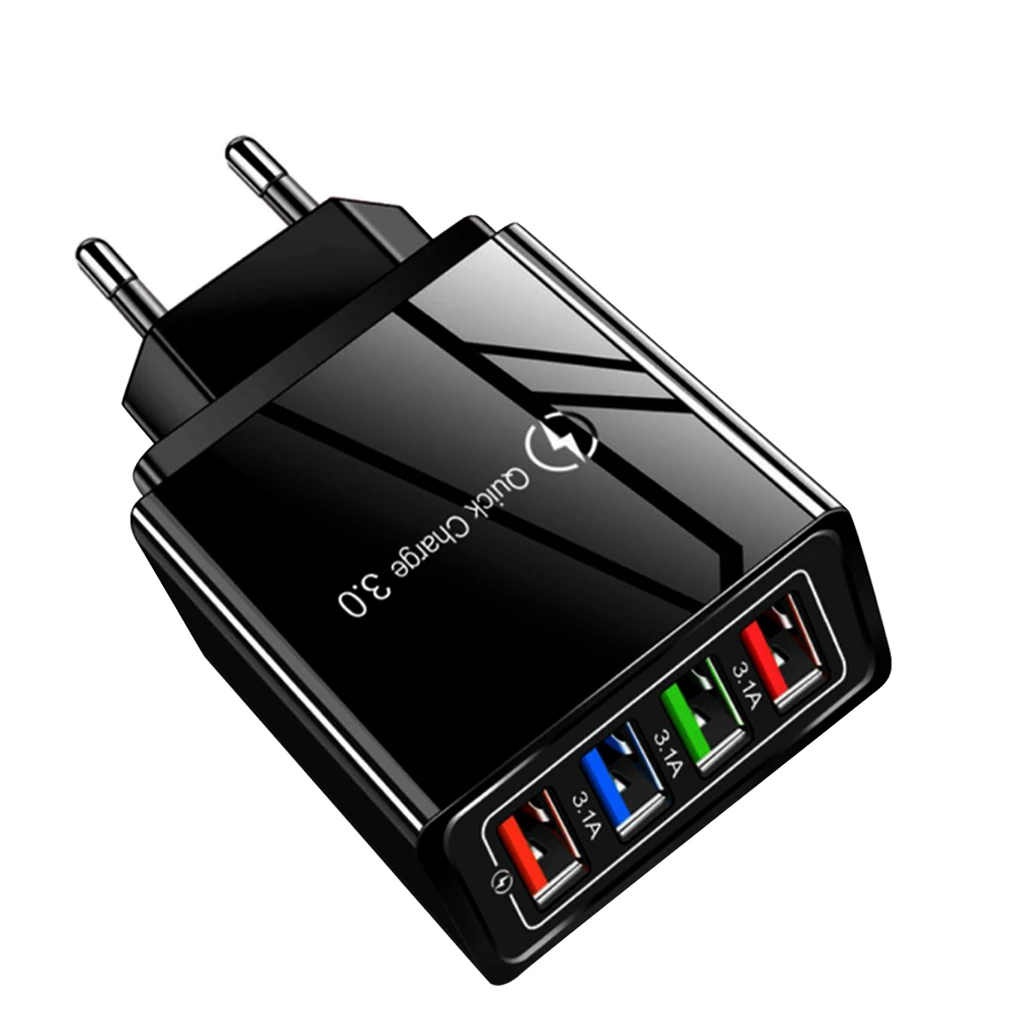 4 USB Charger Quick Charge 3.0 4.0 Port Fast Charging Wall Adapter For iPhone 12 11 X Xiaomi Samsung Mobile Phone Charger QC 3.0
4 USB Charger Quick Charge 3.0 4.0 Port Fast Charging Wall Adapter For iPhone 12 11 X Xiaomi Samsung Mobile Phone Charger QC 3.0