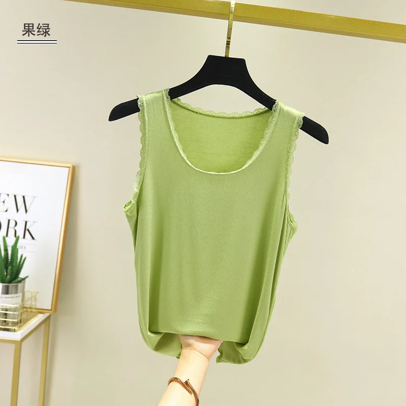 Summer Modal Small Camisole Women's Slim Lace Trim Bottoming Shirt Sleeveless Top Thin Style YJ0136
Summer Modal Small Camisole Women's Slim Lace Trim Bottoming Shirt Sleeveless Top Thin Style YJ0136