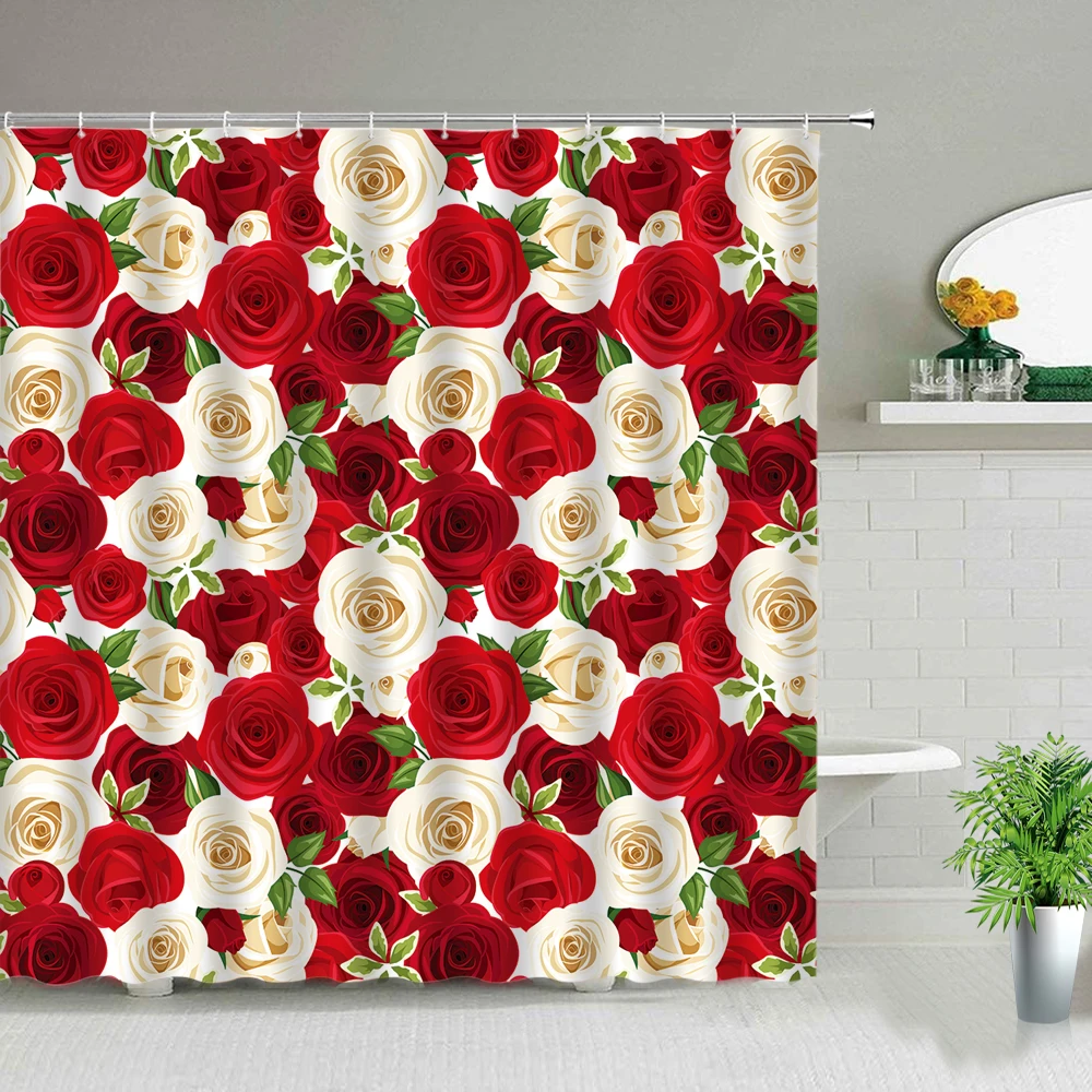 Rose Flower Shower Curtain Spring Landscape Sunflower Butterfly Floral Plant Scenery Bathroom Screen Bathtub Decor Cloth Curtain
Rose Flower Shower Curtain Spring Landscape Sunflower Butterfly Floral Plant Scenery Bathroom Screen Bathtub Decor Cloth Curtain