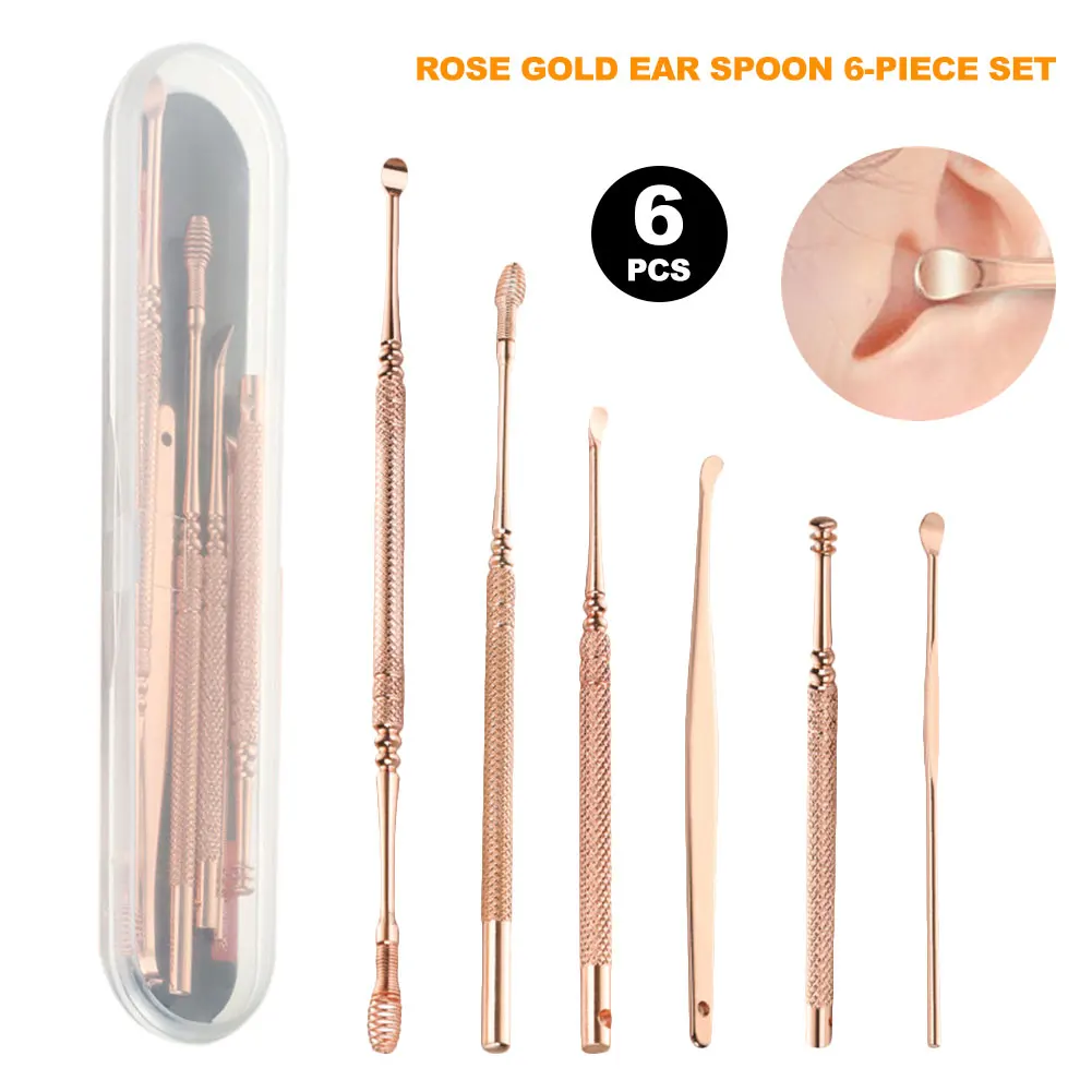 Personal care Golden Stainless Steel Ear Pick Ear Set Double-headed Spiral Ear Rake Ear Pick Tool Set Ear Clean Tool In Stock
Personal care Golden Stainless Steel Ear Pick Ear Set Double-headed Spiral Ear Rake Ear Pick Tool Set Ear Clean Tool In Stock