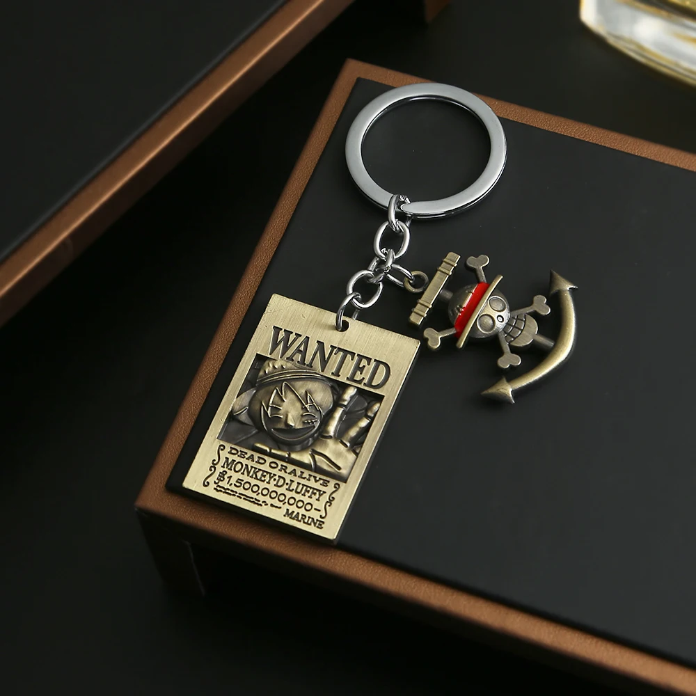 2 Pcs Anime One Piece Luffy Wanted Key Chain Keyrings Set Key Holder Pendant Metal Keychains Charm Men Jewelry Accessories
2 Pcs Anime One Piece Luffy Wanted Key Chain Keyrings Set Key Holder Pendant Metal Keychains Charm Men Jewelry Accessories