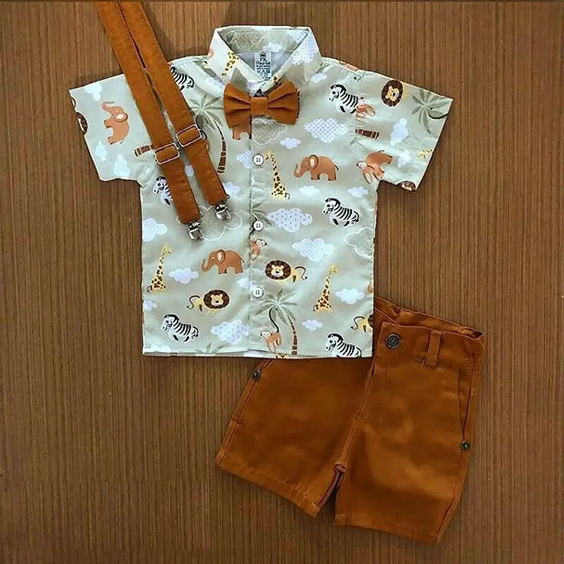 Pudcoco 1-6Y Summer Baby Boys 3Pcs Clothes Sets Fashion Infant Animal Print Shirts Top Solid Brown Shorts Children's Sets
Pudcoco 1-6Y Summer Baby Boys 3Pcs Clothes Sets Fashion Infant Animal Print Shirts Top Solid Brown Shorts Children's Sets
