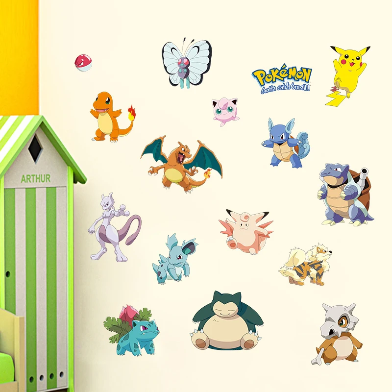 Pokemon Sticker Anime Cartoon Kawaii Waterproof Sticker Kids Room PVC Decal Home Decoration
Pokemon Sticker Anime Cartoon Kawaii Waterproof Sticker Kids Room PVC Decal Home Decoration