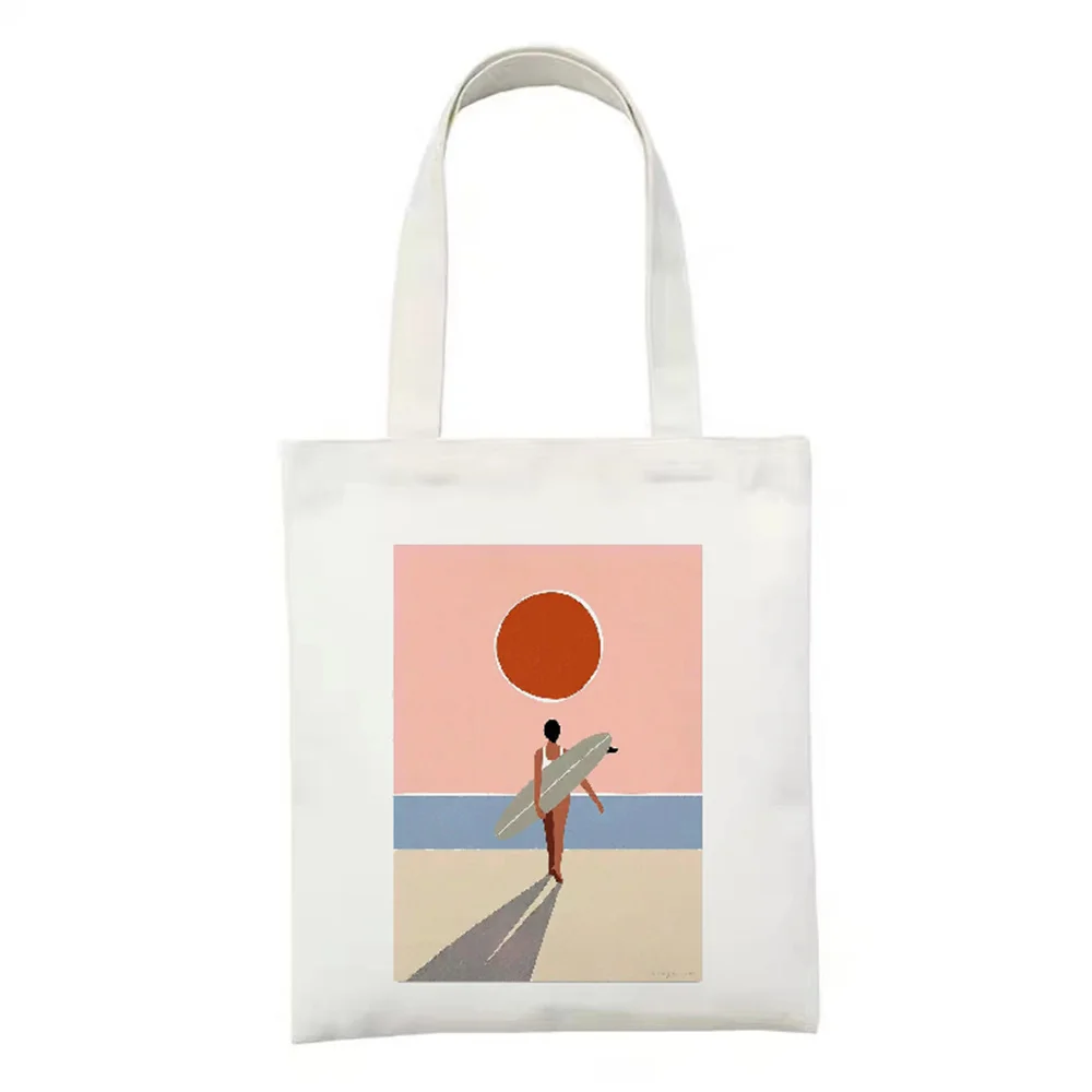 Women Canvas Bag Eco Reusable Shopping Bags Foldable Shoulder Bag Girls Students Fashion Sandy Beach Graphic Handbag Tote
Women Canvas Bag Eco Reusable Shopping Bags Foldable Shoulder Bag Girls Students Fashion Sandy Beach Graphic Handbag Tote