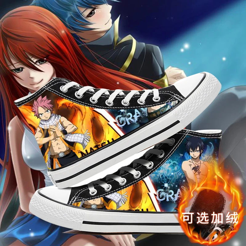 Fairy Tail fashion shoes casual comfortable men and woman Anime cartoon students high help cosplay cos shoes canvas
Fairy Tail fashion shoes casual comfortable men and woman Anime cartoon students high help cosplay cos shoes canvas