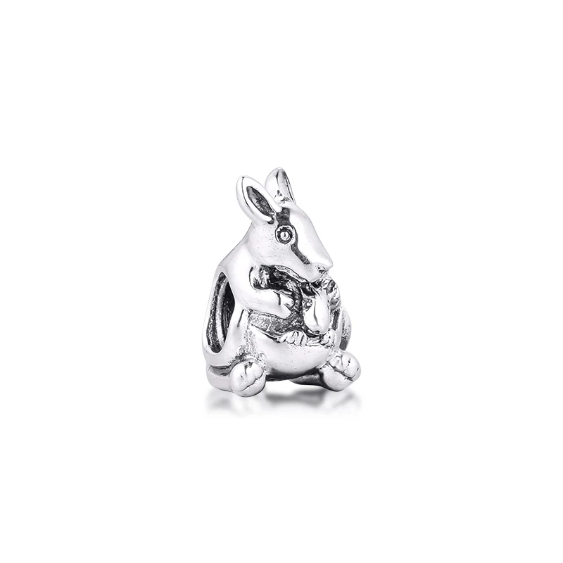 

Fits Pandora Bracelets 925 Sterling Silver Kangaroo & Baby Charms Metal Beads DIY Jewelry Making Gift for Women