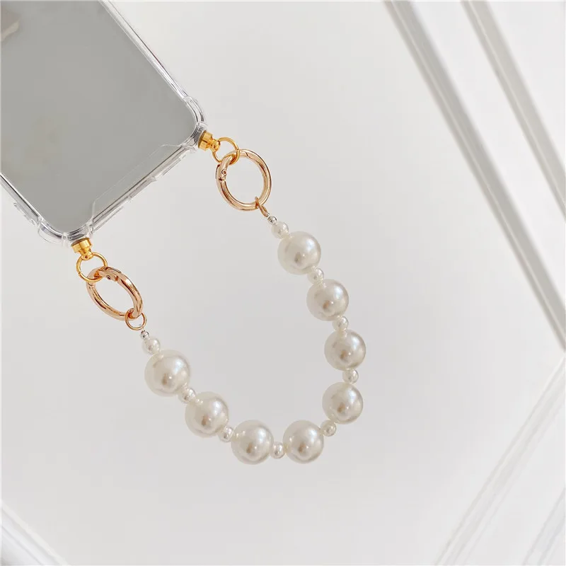 Fashion Pearl Short Lanyard Phone Case Anti-fall Protective Cover Soft Shell For iPhone 12 MiNi 11 Pro XS Max XR X SE 2 8 7 Plus 
Fashion Pearl Short Lanyard Phone Case Anti-fall Protective Cover Soft Shell For iPhone 12 MiNi 11 Pro XS Max XR X SE 2 8 7 Plus