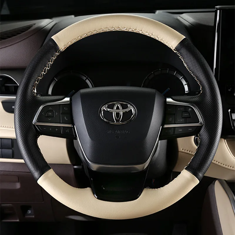 DIY Hand-Stitched Carbon Fiber Suede Leather Car Steering Wheel Cover for Toyota Highlander Crown Interior Auto Accessories
DIY Hand-Stitched Carbon Fiber Suede Leather Car Steering Wheel Cover for Toyota Highlander Crown Interior Auto Accessories