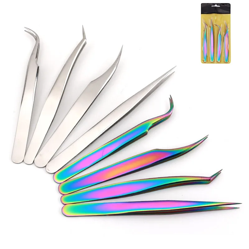 4pcs/set Stainless Steel Eyelashes Tweezers set Professional For Lashes Extension Anti-static Eyebrow Makeup Excellent Closure
4pcs/set Stainless Steel Eyelashes Tweezers set Professional For Lashes Extension Anti-static Eyebrow Makeup Excellent Closure