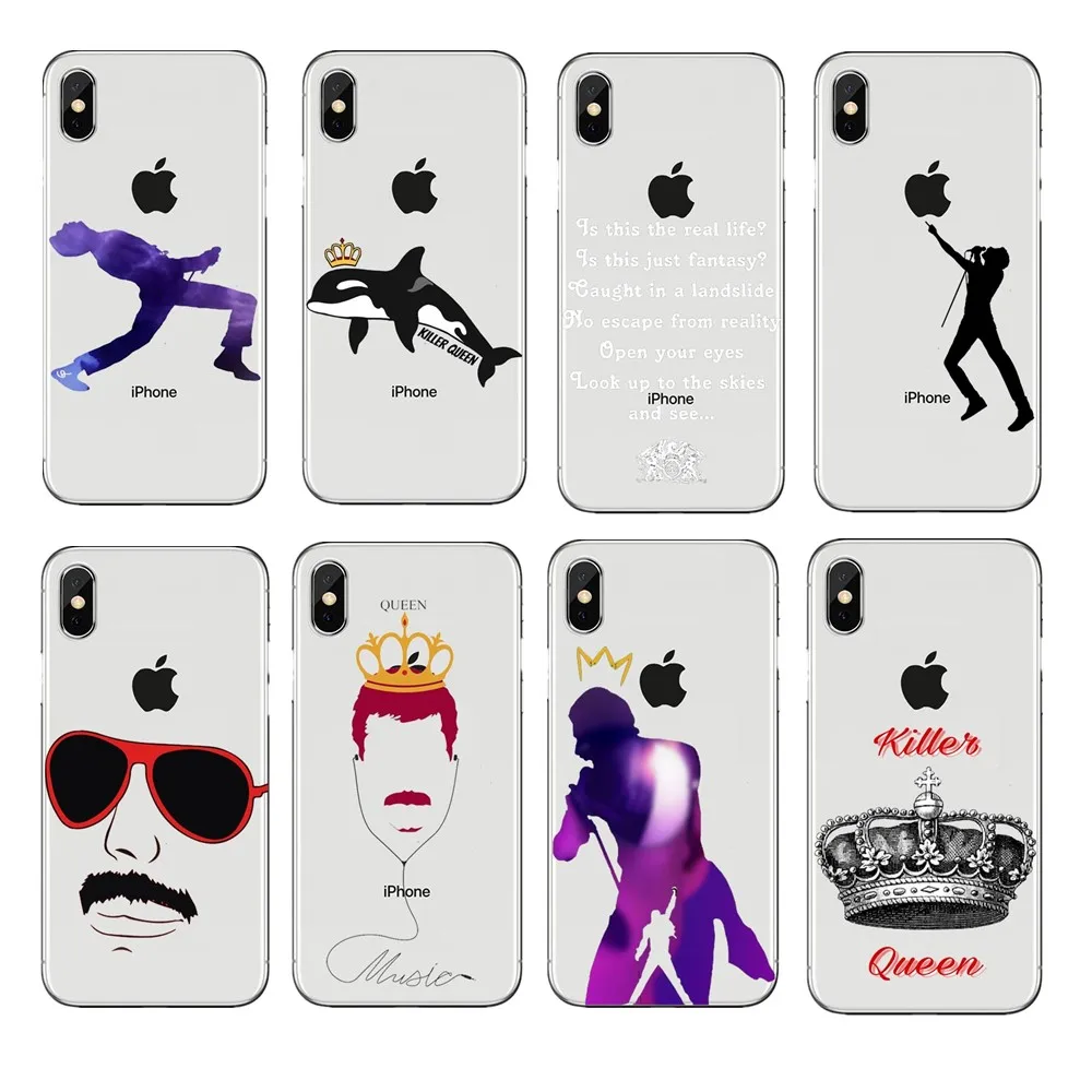 Чехол для телефона iPhone 11 11PRO 11OROMAX MAX XR X 8Plus 7 6s 6Plus 65S SE Freddie Mercury Queen band мягкий