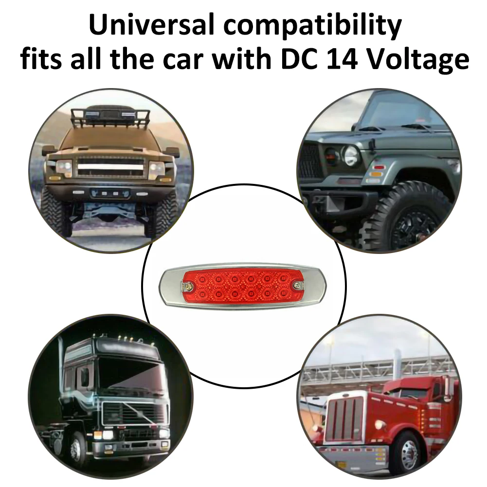 Side Marker Light Clearance Truck Trailer Lights 2x RED 6.2" 12 LED Side Marker Amber Marker Lights For Trucks Truck Accessories
Side Marker Light Clearance Truck Trailer Lights 2x RED 6.2" 12 LED Side Marker Amber Marker Lights For Trucks Truck Accessories