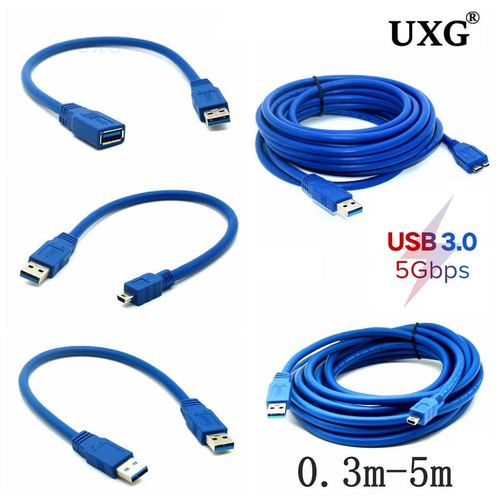 USB-кабель-удлинитель USB шнур-удлинитель типа А папа-мама Micro-B MINI 10-контактный