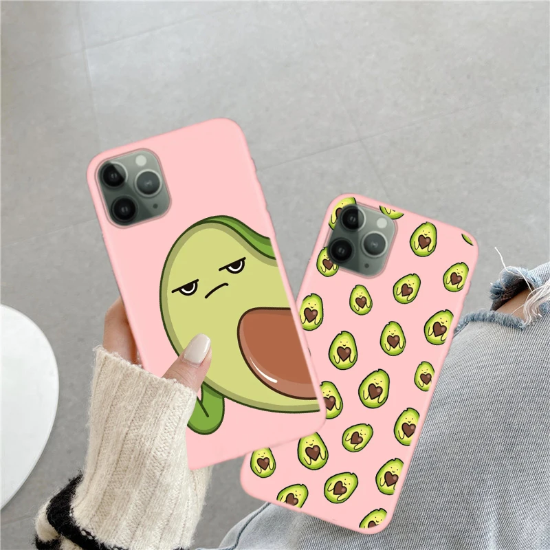 Cute Cartoon Avocado candy Phone Case For iPhone SE2020 11 12 Pro XR XS MAX 6 7 8 Plus 6S Pink Frosted TPU Cases Soft Back Cover
Cute Cartoon Avocado candy Phone Case For iPhone SE2020 11 12 Pro XR XS MAX 6 7 8 Plus 6S Pink Frosted TPU Cases Soft Back Cover