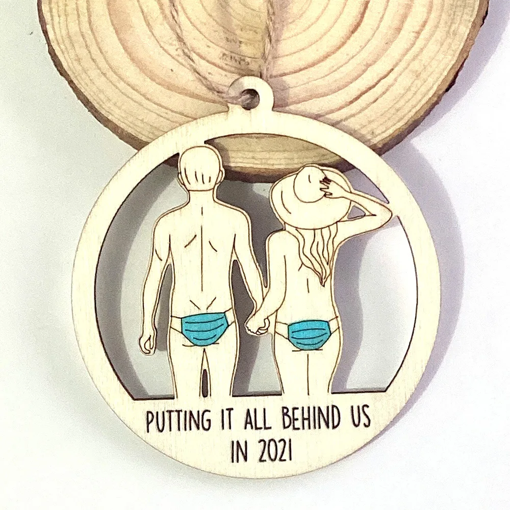 1Pcs Christmas Pendant Xmas Tree Hanging Wooden Ornaments DIY Crafts with Putting It All Behind Us 2021 Party New Year Decor
1Pcs Christmas Pendant Xmas Tree Hanging Wooden Ornaments DIY Crafts with Putting It All Behind Us 2021 Party New Year Decor