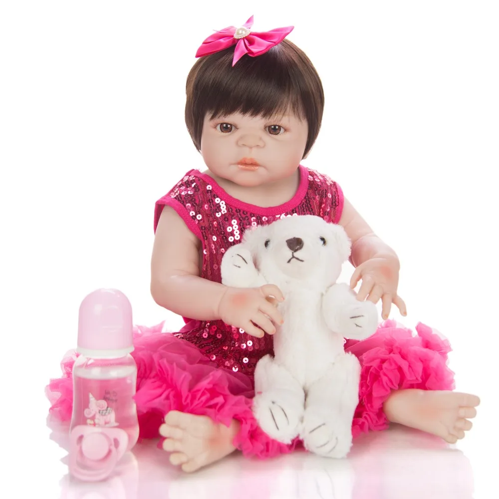Original bebes reborn doll in fashion dress cute princess baby doll toddler girl realistic BJD baby Bath toy for Kid's Party toy
Original bebes reborn doll in fashion dress cute princess baby doll toddler girl realistic BJD baby Bath toy for Kid's Party toy