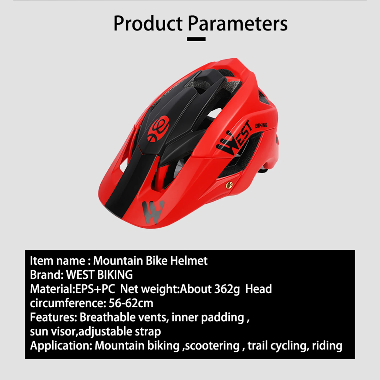 Riding Helmet, Bicycle Accessories Electric Vehicle Mountain Bike Supplies Safety Hat Cycling Equipment
Riding Helmet, Bicycle Accessories Electric Vehicle Mountain Bike Supplies Safety Hat Cycling Equipment