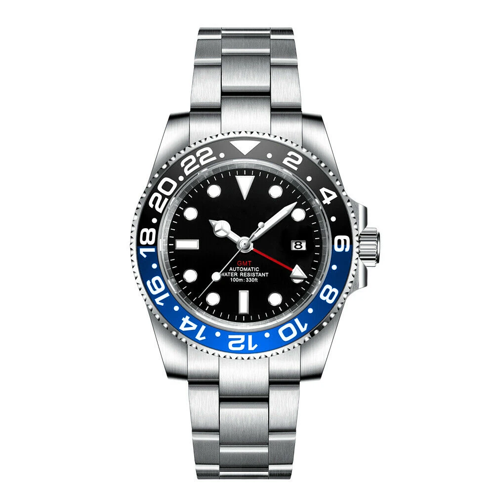 Luxury sterile dial Men Mechanical Automatic Wristwatch Luminous GMT Watch Top Brand Sapphire 10Bar swim Male Clock Reloj Hombre
Luxury sterile dial Men Mechanical Automatic Wristwatch Luminous GMT Watch Top Brand Sapphire 10Bar swim Male Clock Reloj Hombre
