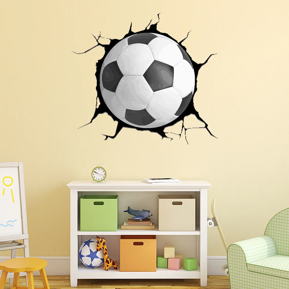 Creative 3D Football Broken Window Sticker Sports Wall Sticker Family Sticker Children's Room Sticker Artistic Individuality
Creative 3D Football Broken Window Sticker Sports Wall Sticker Family Sticker Children's Room Sticker Artistic Individuality