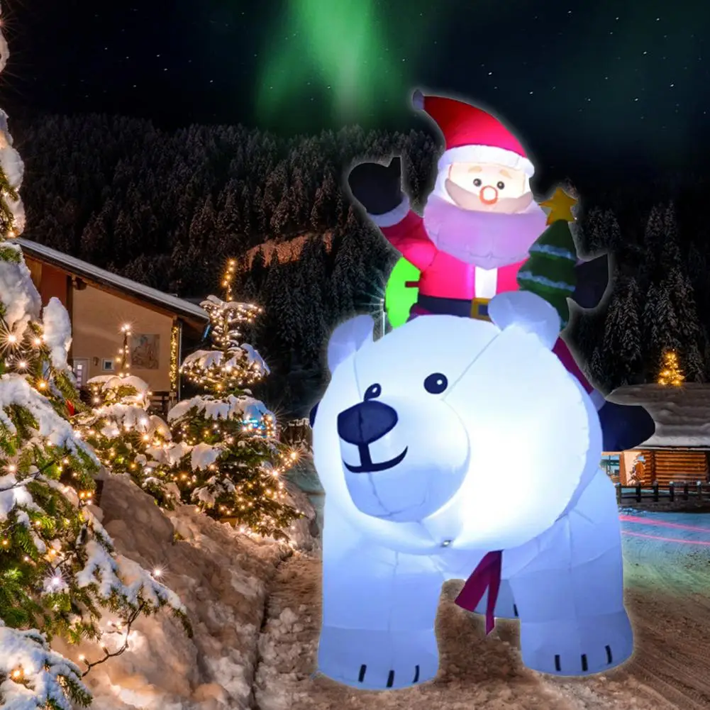 Christmas Inflatable Santa Ornament Built-in Super Bright LED Light Garden Claus White Bear Decor For Garden Yard Party Decor
Christmas Inflatable Santa Ornament Built-in Super Bright LED Light Garden Claus White Bear Decor For Garden Yard Party Decor