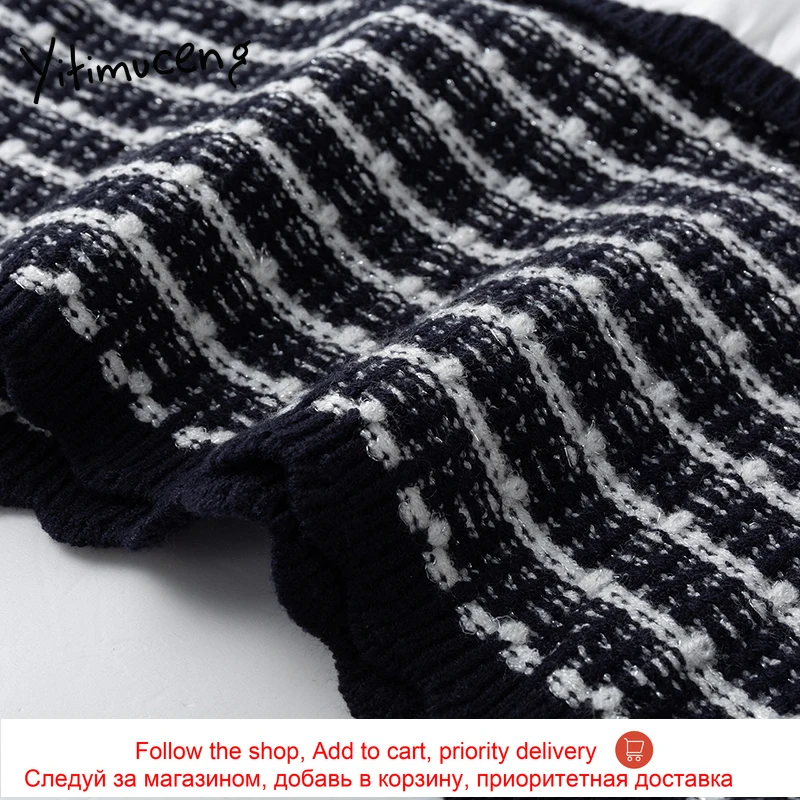 Yitimuceng Fake 2 Pieces Blouse Women Folds Plaid Shirts Long Sleeve Half High Collar 2021 Spring Summer French Fashion New Tops
Yitimuceng Fake 2 Pieces Blouse Women Folds Plaid Shirts Long Sleeve Half High Collar 2021 Spring Summer French Fashion New Tops