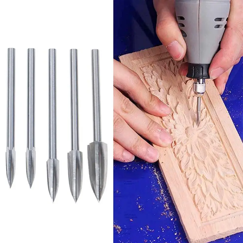 Wood Carving And Engraving Drill Bit Set Electric Grinding White Steel Pointed Knife Wood Carving Milling Cutter
Wood Carving And Engraving Drill Bit Set Electric Grinding White Steel Pointed Knife Wood Carving Milling Cutter