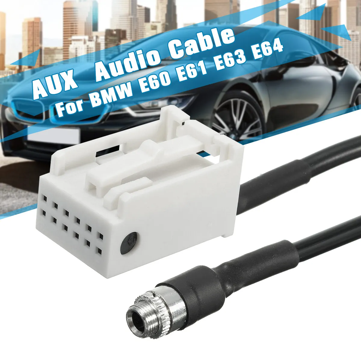 Car 3.5mm 12PIN Female Black AUX Audio Input Kit Adapter Music Cable Wire for BMW E60 E61 E63 E64 AUX IN ADAPTER Accessories
Car 3.5mm 12PIN Female Black AUX Audio Input Kit Adapter Music Cable Wire for BMW E60 E61 E63 E64 AUX IN ADAPTER Accessories