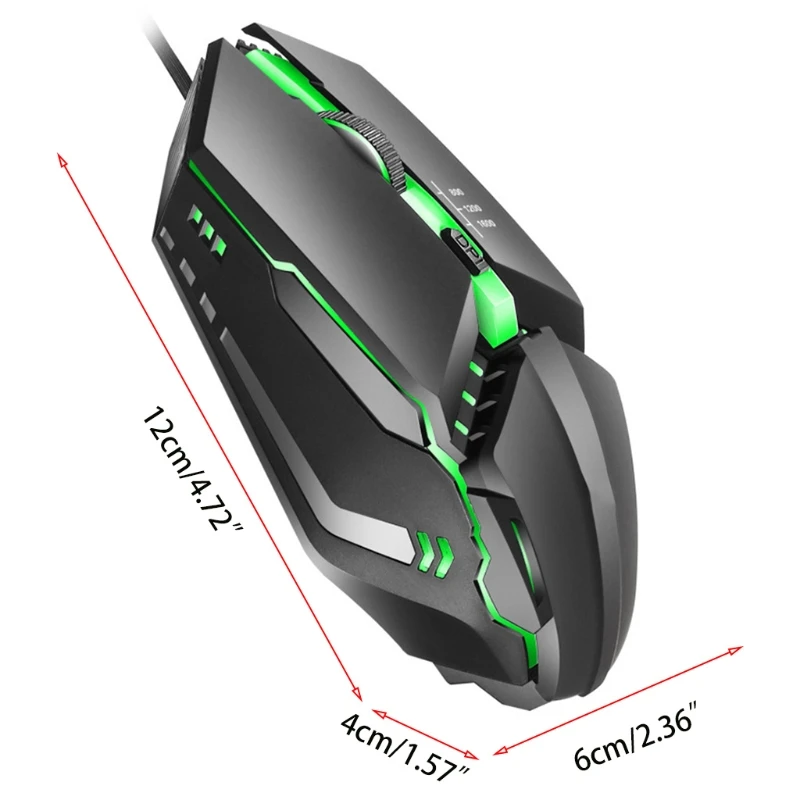P8DF K3 USB Wired 7Color Lighting 1600DPI Adjustable Lighting Gaming Mouse Mice RGB Backlight Adjustable DPI USB
P8DF K3 USB Wired 7Color Lighting 1600DPI Adjustable Lighting Gaming Mouse Mice RGB Backlight Adjustable DPI USB