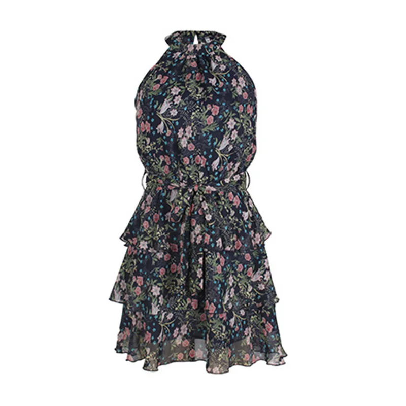 Elegant Ruffles Floral Print Women Summer Sleeveless Halter Slim Mini Dress Ladies Casual Harajuku Bohemian Robe SJ5670M
Elegant Ruffles Floral Print Women Summer Sleeveless Halter Slim Mini Dress Ladies Casual Harajuku Bohemian Robe SJ5670M