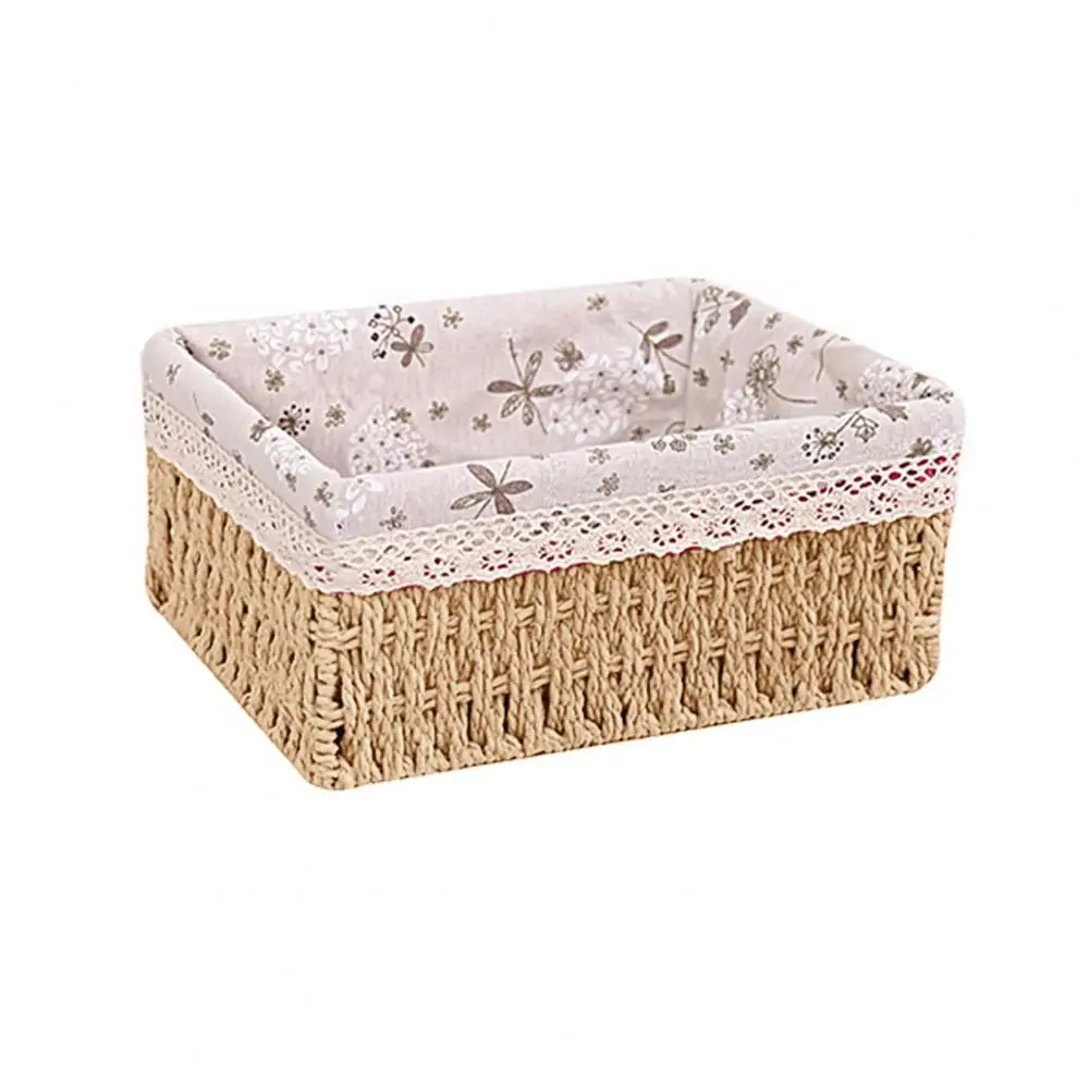 Storage Basket Eco-friendly Wear Resistant Fabric Anti-deform Rattan Organizer Basket for Home 
Storage Basket Eco-friendly Wear Resistant Fabric Anti-deform Rattan Organizer Basket for Home