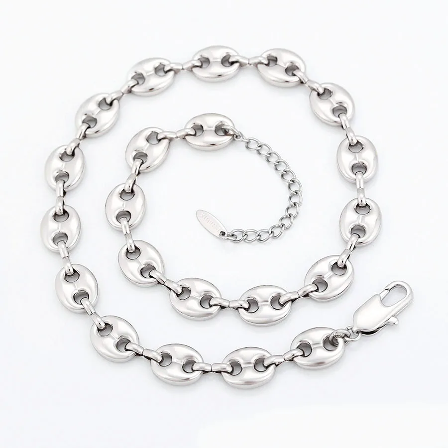 XP Jewelry --( 42 cm x 11 mm ) White Width Coffee Beans Necklaces for Men Women Rhodium Gold Color Fashion Jewelry
XP Jewelry --( 42 cm x 11 mm ) White Width Coffee Beans Necklaces for Men Women Rhodium Gold Color Fashion Jewelry