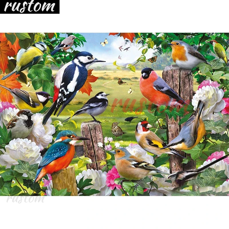 5D DIY Diamond Painting Full Square/Round Drill "Bird flower" 3D Embroidery Cross Stitch gift Home Decor Gift Home Decor Rustom
5D DIY Diamond Painting Full Square/Round Drill "Bird flower" 3D Embroidery Cross Stitch gift Home Decor Gift Home Decor Rustom