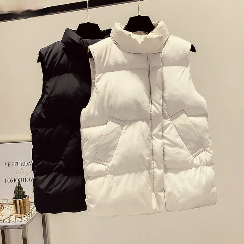 2021 Autumn Winter Vest Women Zipper Casual Warm Beige Outwear Woman Parkas Jacket Black Female Vest Top
2021 Autumn Winter Vest Women Zipper Casual Warm Beige Outwear Woman Parkas Jacket Black Female Vest Top