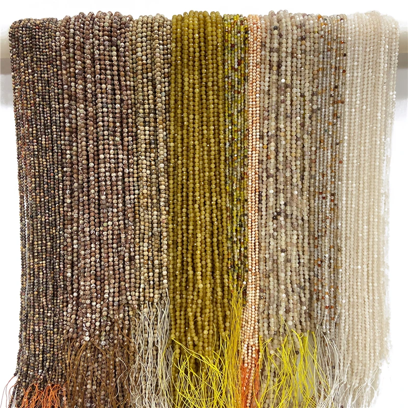 15.5" 2 3 4 mm Faceted Natural Yellow Coffee White Seed Spacer Stones Quartz Crystal Beads For Women Jewelry Making Accessorie
15.5" 2 3 4 mm Faceted Natural Yellow Coffee White Seed Spacer Stones Quartz Crystal Beads For Women Jewelry Making Accessorie