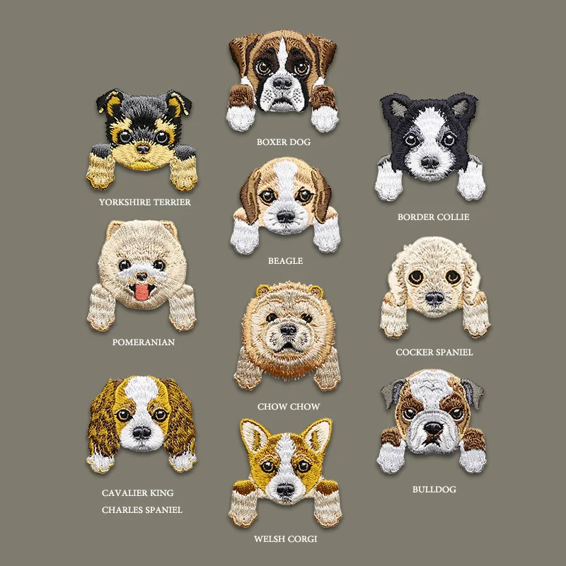 High Quality Cute Dog Embroidery Patch Animal Series Cloth Stickers DIY Down Jacket Tide Clothes Bag Ironing Decorative Patches
High Quality Cute Dog Embroidery Patch Animal Series Cloth Stickers DIY Down Jacket Tide Clothes Bag Ironing Decorative Patches