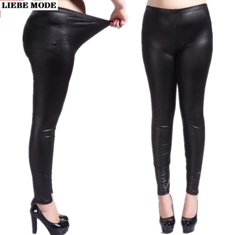 Elastic High Waist Leather Legging for Women Black Fitness Stretch Pu Leather Leggings Oversized Slim Pencil Pants Plus Size 5XL
Elastic High Waist Leather Legging for Women Black Fitness Stretch Pu Leather Leggings Oversized Slim Pencil Pants Plus Size 5XL