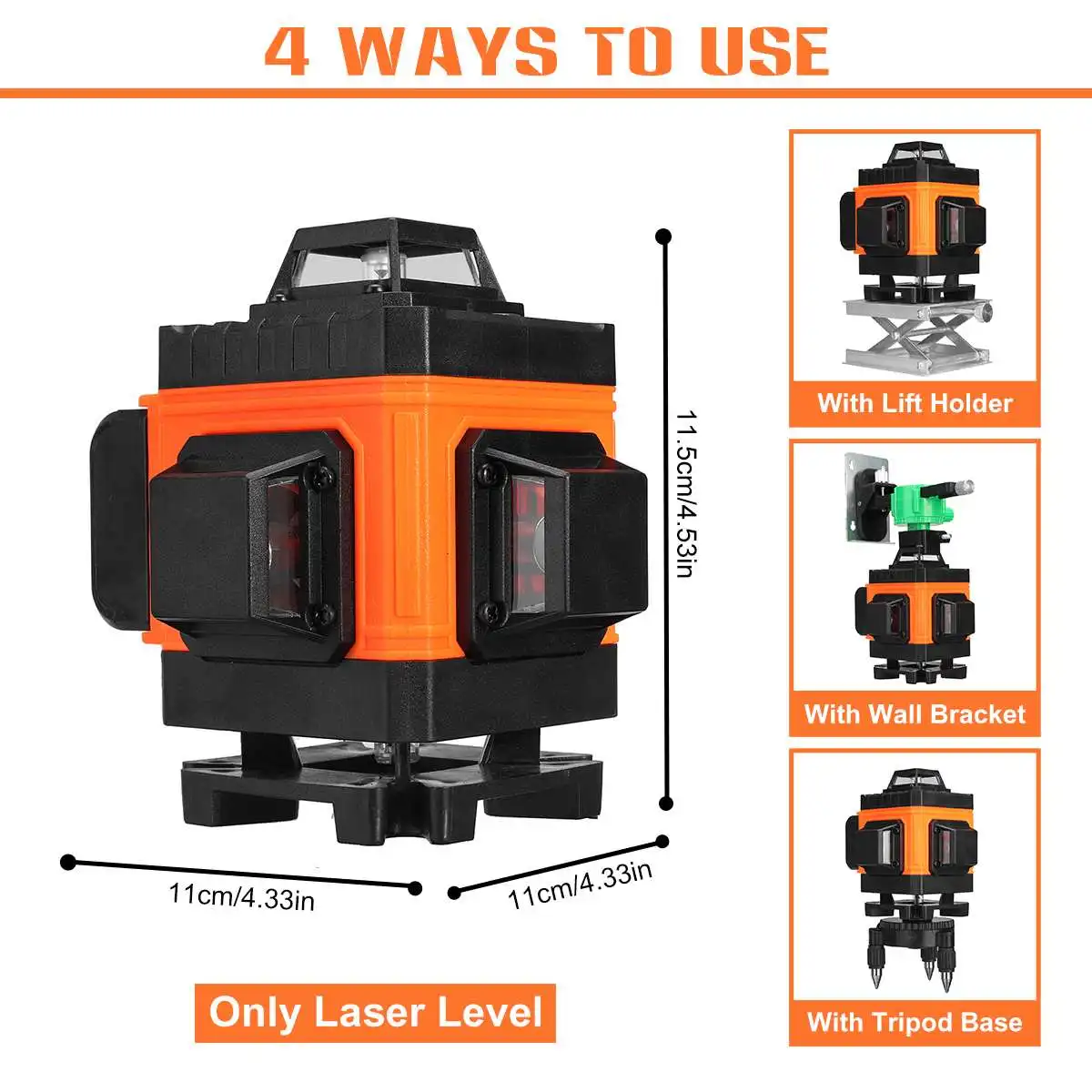 16 Lines 4D Green Laser Levels 360 Horizontal And Vertical Cross Lines With Auto Self-Leveling Indoors And Outdoors
16 Lines 4D Green Laser Levels 360 Horizontal And Vertical Cross Lines With Auto Self-Leveling Indoors And Outdoors