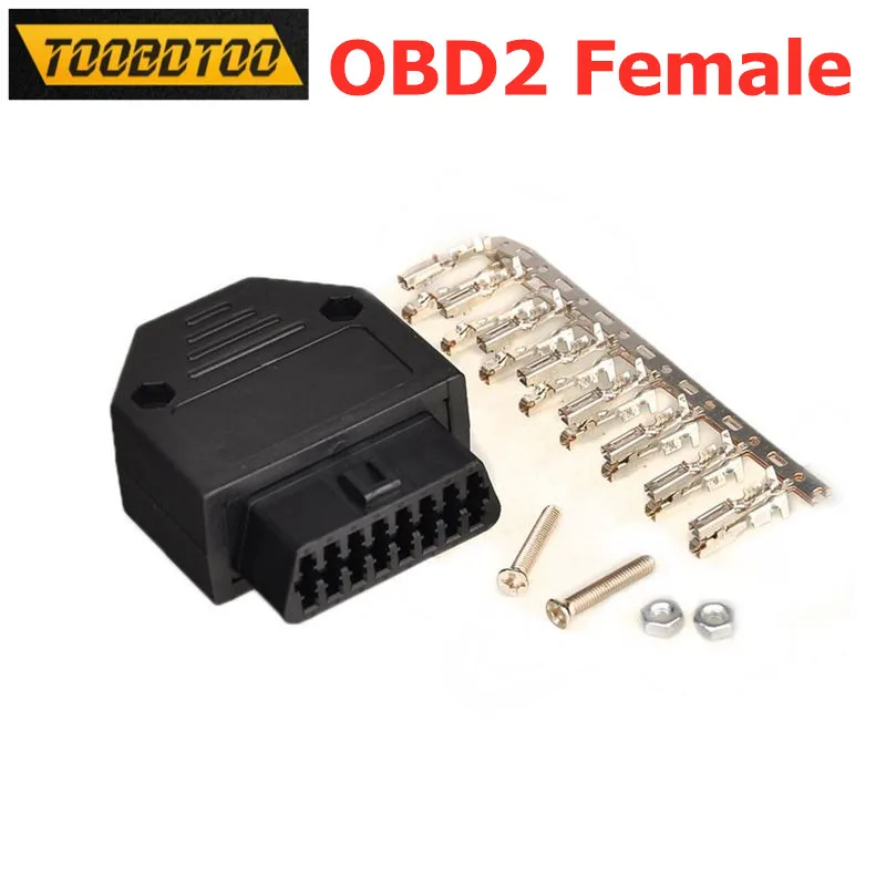 OBD2 16Pin Connector Female OBD Plug Shell Accessories OBD2 Female Adapter With Enclosure OBD2 Connector Car Diagnostic Tool
OBD2 16Pin Connector Female OBD Plug Shell Accessories OBD2 Female Adapter With Enclosure OBD2 Connector Car Diagnostic Tool