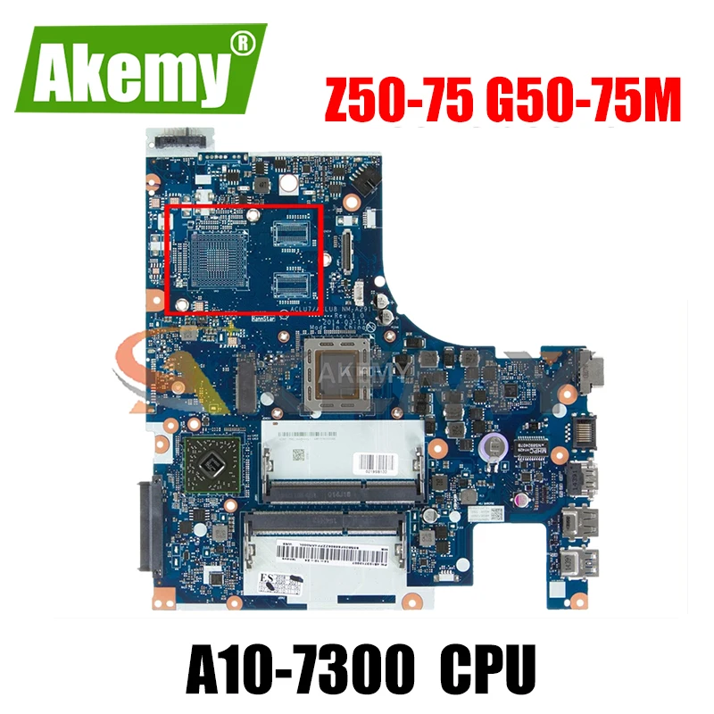 Akemy ACLU7/ACLU8 NM-A291 материнская плата для ноутбука Lenovo Z50-75 G50-75M Материнская плата ноутбука процессор A10-7300 DDR3 100% тест
Akemy ACLU7/ACLU8 NM-A291 материнская плата для ноутбука Lenovo Z50-75 G50-75M Материнская плата ноутбука процессор A10-7300 DDR3 100% тест