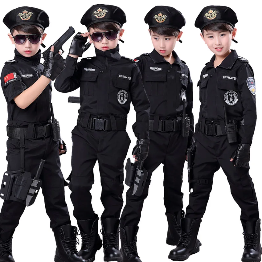 Toddler Boys Clothing Set Combat Jacket+trousers Special Policemen Uniform Cosplay Costumes Halloween Party Performence Wear
Toddler Boys Clothing Set Combat Jacket+trousers Special Policemen Uniform Cosplay Costumes Halloween Party Performence Wear