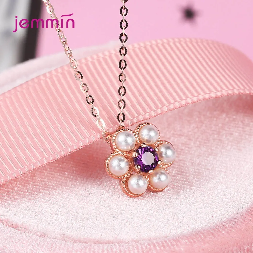 Korean Sweet Flower Pearl Pendant Necklaces For Women Wedding 925 Sterling Silver Exquisite Anniversary Gift Fine Jewelry
Korean Sweet Flower Pearl Pendant Necklaces For Women Wedding 925 Sterling Silver Exquisite Anniversary Gift Fine Jewelry