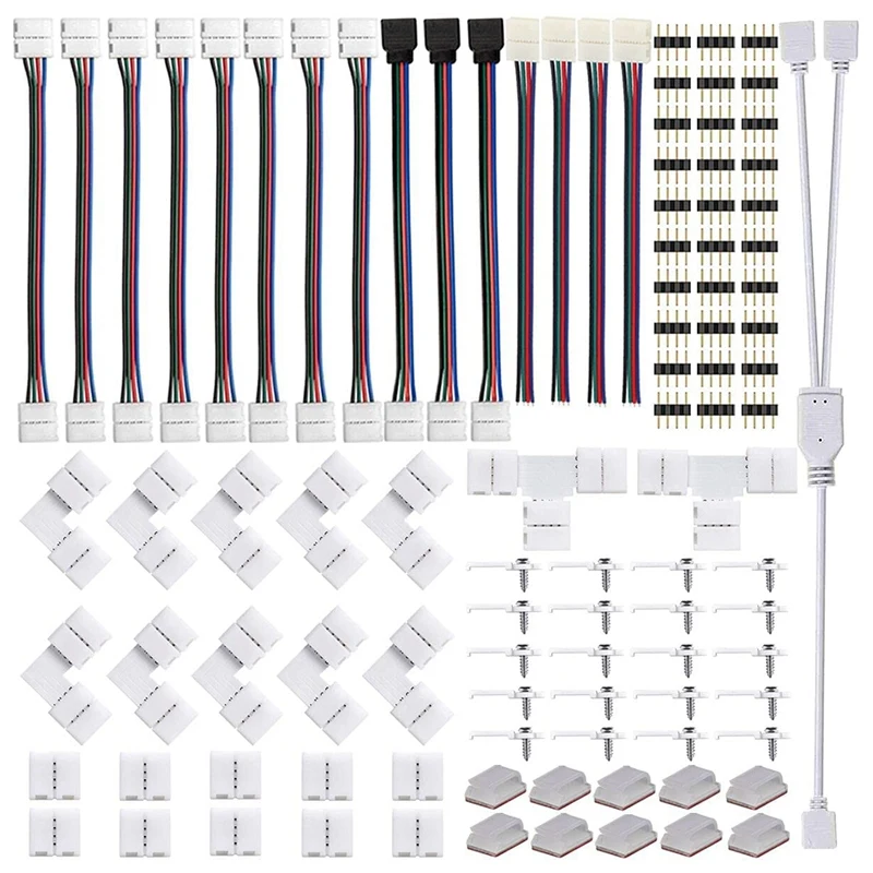 LED Strip Connector Kit 4-Pin Connector 10 Mm Solderless Connector Complete Kit Suitable For LED Strip Quick Connection
LED Strip Connector Kit 4-Pin Connector 10 Mm Solderless Connector Complete Kit Suitable For LED Strip Quick Connection