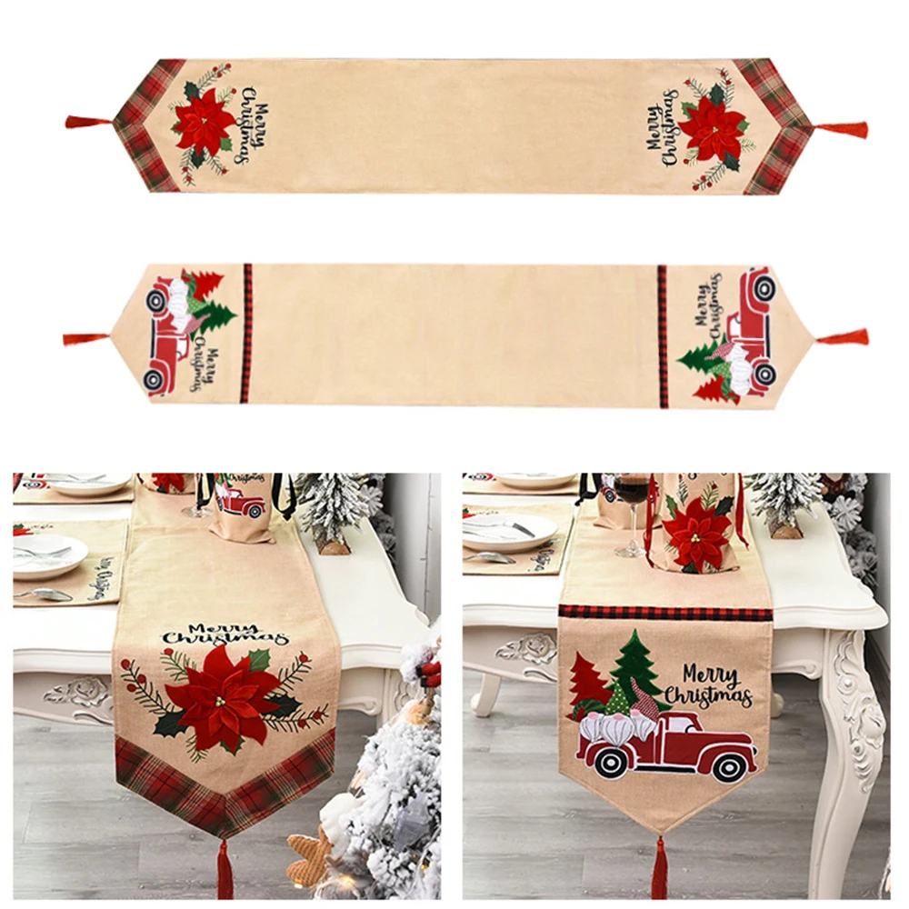 Merry Christmas Decorations For Home Table Runner Cotton Linen Tablecloth Placemat Table Flag Mat New Year Xmas Home Decoration 
Merry Christmas Decorations For Home Table Runner Cotton Linen Tablecloth Placemat Table Flag Mat New Year Xmas Home Decoration