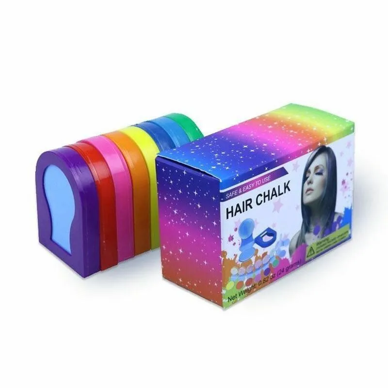 8 Colors Temporary Fast Hair Dye Diy Powder Cake Styling Hair Chalk Set Soft Pastels Salon Hair Color Tools Kit Non-toxic
8 Colors Temporary Fast Hair Dye Diy Powder Cake Styling Hair Chalk Set Soft Pastels Salon Hair Color Tools Kit Non-toxic