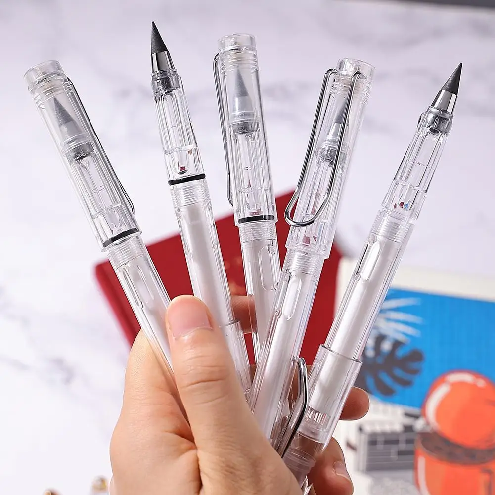 Transparent Eternal Pencil Wear-resistant Erasable Unlimited Writing Pencil No Ink Painting Tools School Supplies Stationery
Transparent Eternal Pencil Wear-resistant Erasable Unlimited Writing Pencil No Ink Painting Tools School Supplies Stationery