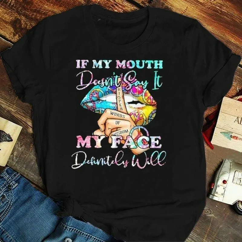 Colorful Lip Finger Print T Shirt Women Short Sleeve O Neck Loose Tshirt Summer Women Tee Shirt Tops Camisetas Mujer
Colorful Lip Finger Print T Shirt Women Short Sleeve O Neck Loose Tshirt Summer Women Tee Shirt Tops Camisetas Mujer