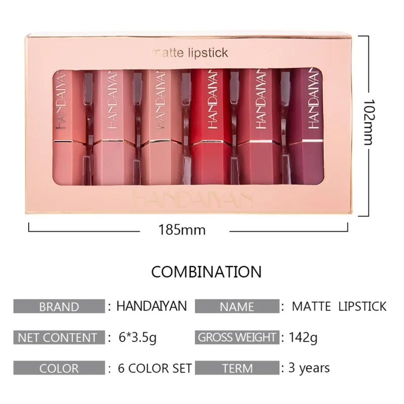 Simple And Luxurious Smooth Texture Lipstick Set Long-lasting Waterproof Easy To Apply Perfect Lipstick Set Makeup
Simple And Luxurious Smooth Texture Lipstick Set Long-lasting Waterproof Easy To Apply Perfect Lipstick Set Makeup