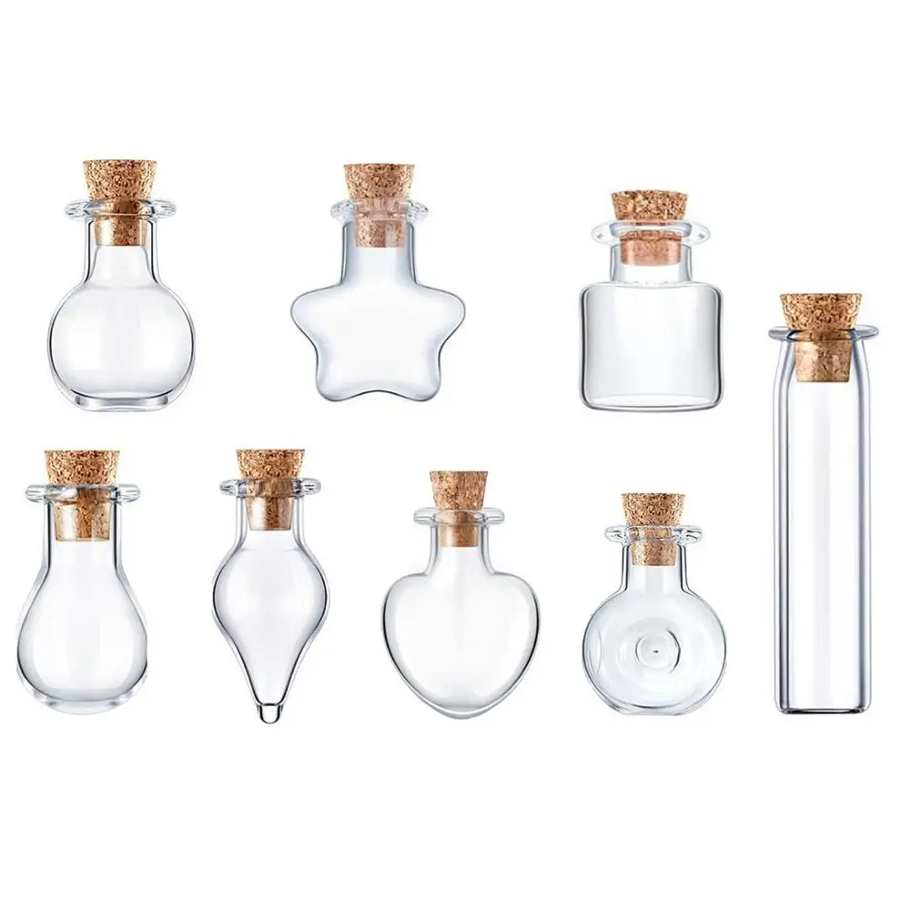 Mini Wishing Bottle Glass Bottles with Cork Stopper Handmade Star Bottle Holiday Wedding Home Decoration Gifts Christmas Wish
Mini Wishing Bottle Glass Bottles with Cork Stopper Handmade Star Bottle Holiday Wedding Home Decoration Gifts Christmas Wish